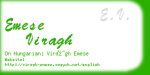 emese viragh business card